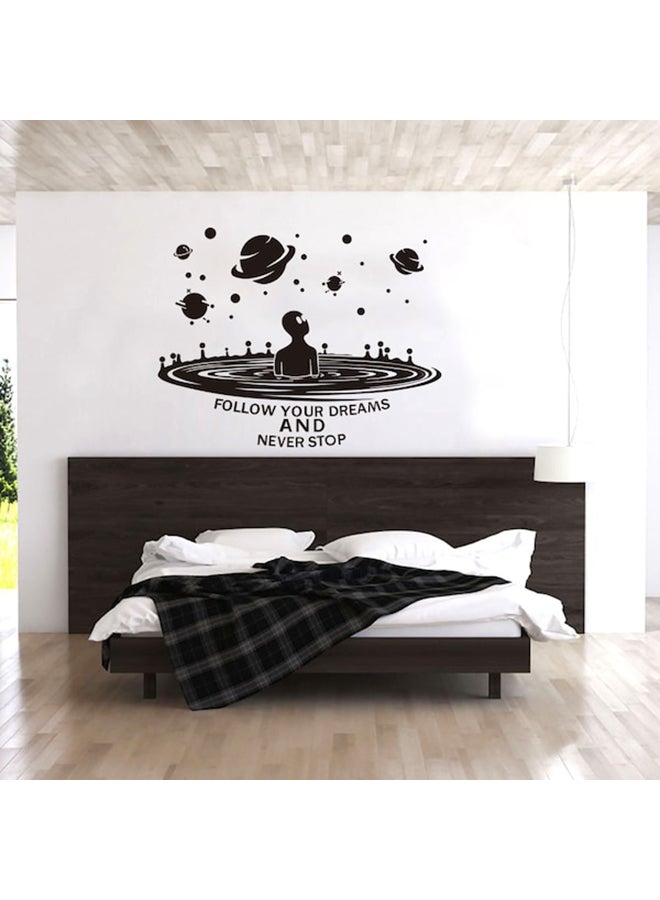 Beauenty Abstract Alien Pattern Creative Wall Sticker Black 42 x 75centimeter - Image 2