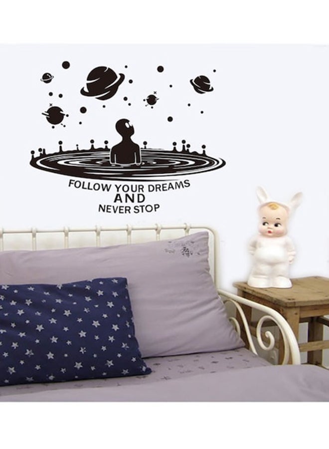 Beauenty Abstract Alien Pattern Creative Wall Sticker Black 42 x 75centimeter - Image 3