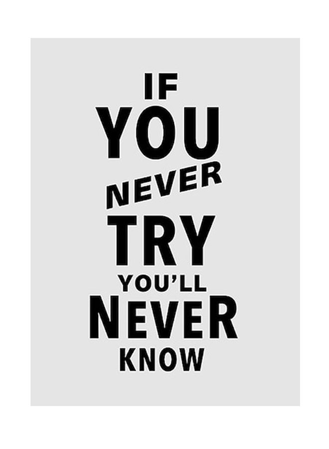 بيوينتي ملصق جداري بتصميم أحرف إنجليزية أسود 21 x 42سم - Image 1