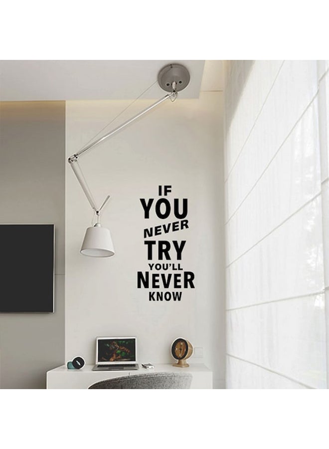 بيوينتي ملصق جداري بتصميم أحرف إنجليزية أسود 21 x 42سم - Image 2