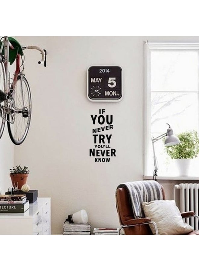 بيوينتي ملصق جداري بتصميم أحرف إنجليزية أسود 21 x 42سم - Image 3