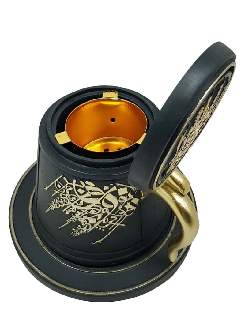 Mug Shaped Incense Burner Grey/Gold  - Image 2