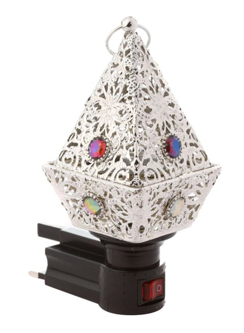 Vintage Style Electric Incense Burner Silver/Black