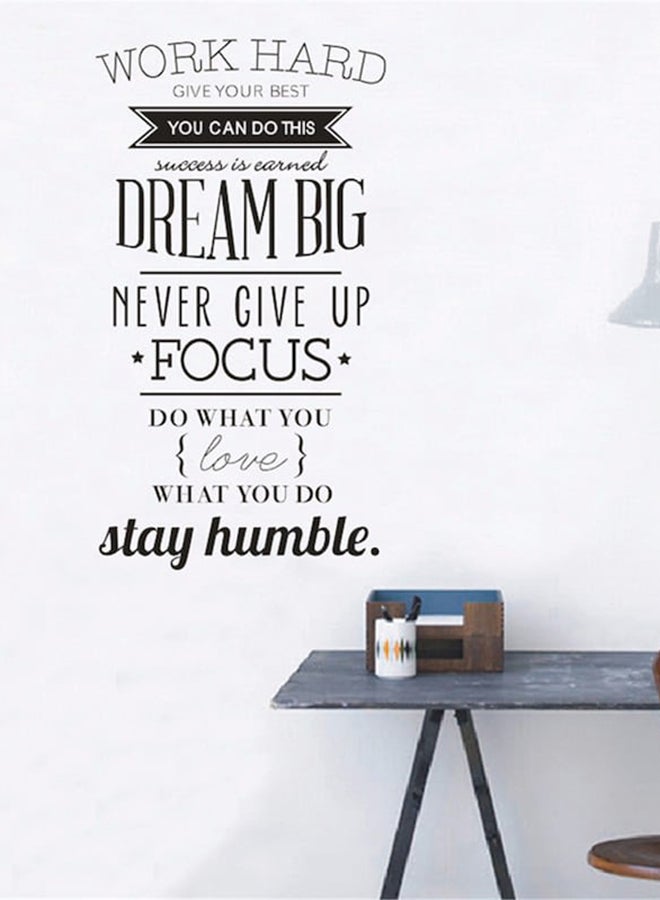 بيوينتي ملصق جداري بتصميم حكم وكلمات عصرية أسود 56 x 100سم - Image 1