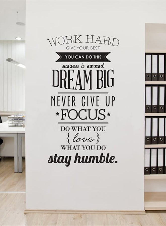 بيوينتي ملصق جداري بتصميم حكم وكلمات عصرية أسود 56 x 100سم - Image 2