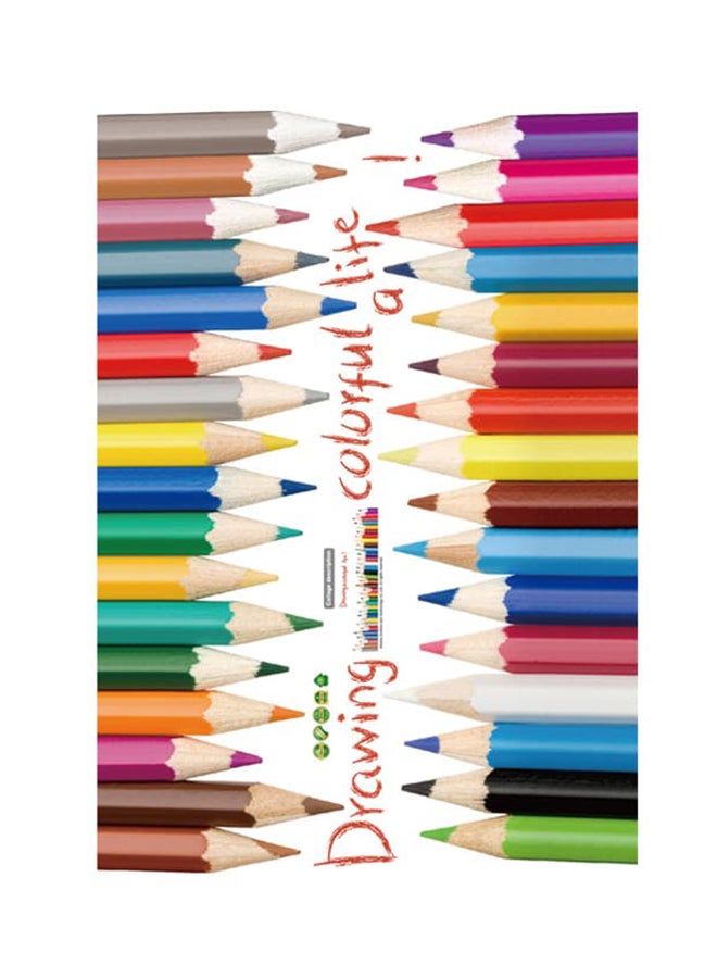 بيوينتي ملصق جداري لغرف نوم الأطفال على شكل أقلام رصاص ملونة متعدد الألوان 50x70Ø³Ù†ØªÙŠÙ…ØªØ± - Image 1