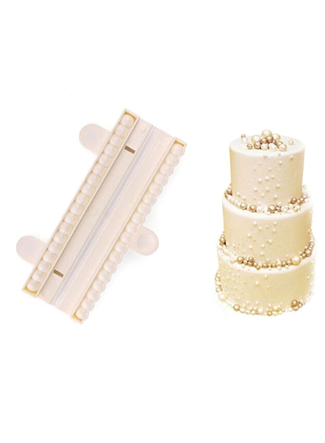 Pearl Chain Shape Cake Mold Beige 15.7 x 5.5cm  - Image 2