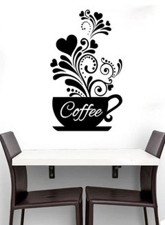 Coffee Cup Wall Sticker Black 50 x 30cm - v1578385905/N33476800A_1