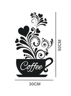 Coffee Cup Wall Sticker Black 50 x 30cm - v1578385908/N33476800A_2