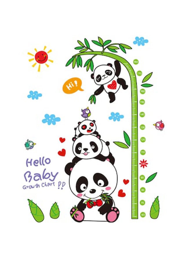 بيوينتي ملصق جداري ذاتي اللصق بتصميم كرتوني لدب الباندا متعدد الألوان 60 x 90سم - Image 1