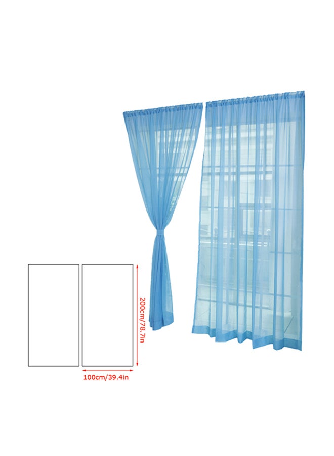 Living Room Window Curtain Blue 35x2x20cm - Image 2