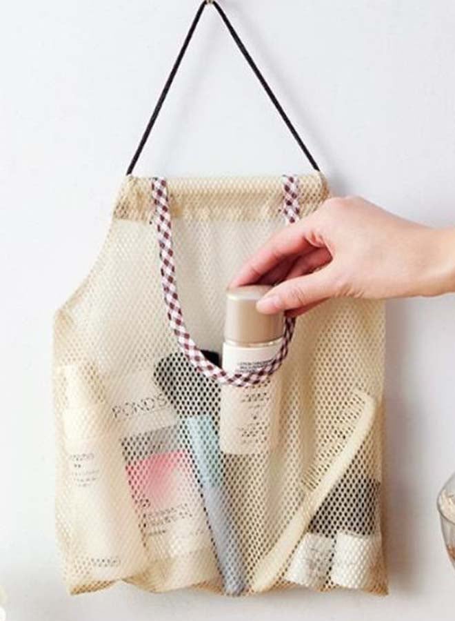 Reusable Fruit And Vegetable Hanging Storage Bag Beige 28 x 24.5cm  - Image 2