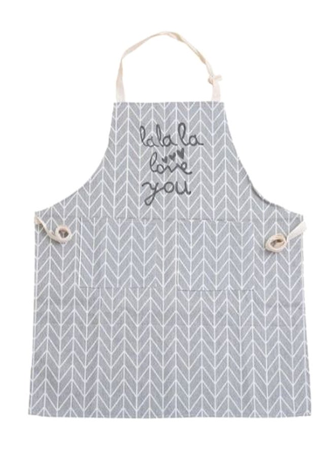 Anti Oil Cleaner Apron Grey/White 60 x 72cm - Image 1