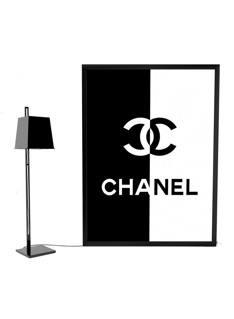 إكسسوارات بومة ملصق أزياء العلامة التجارية شانيل أسود/ أبيض 30x40Ø³Ù†ØªÙŠÙ…ØªØ±