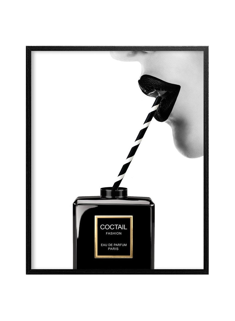 Chanel Perfume Coctail Fashion Poster With Frame Multicolour 30x40cm - v1578387942/N33504672A_1