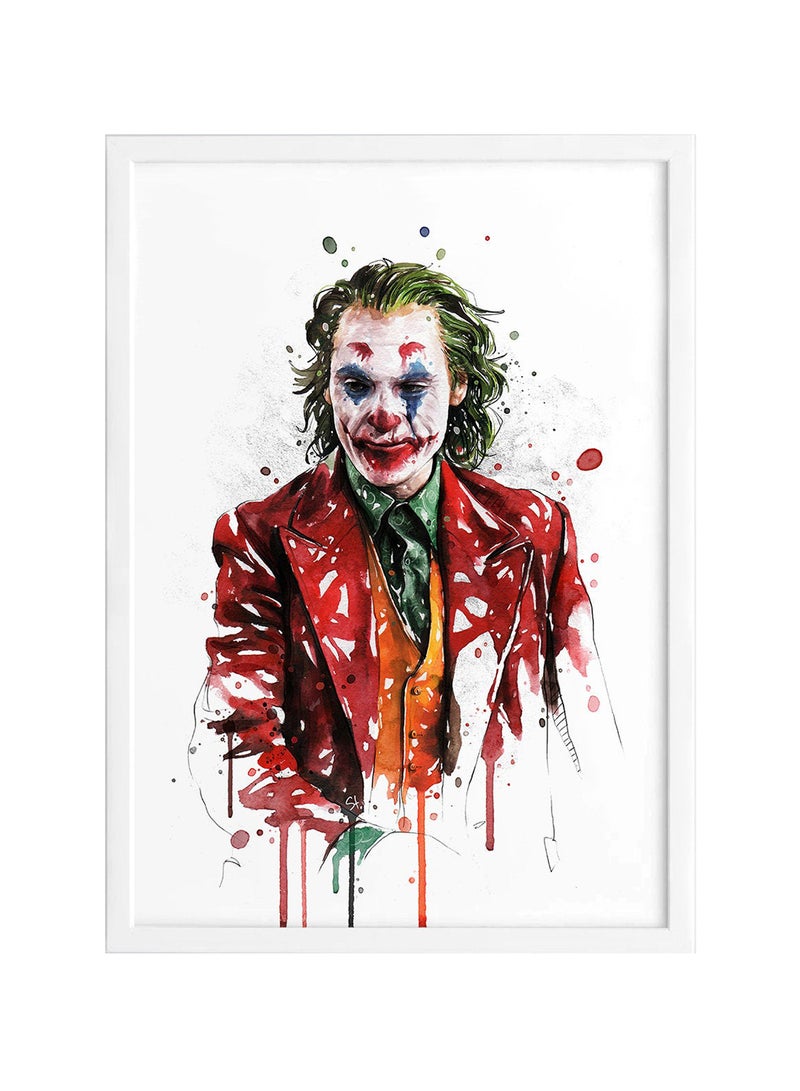 Joker Movie Joaquin Phoenix Framed Poster Multicolour 30x40centimeter - v1578388118/N33504711A_1