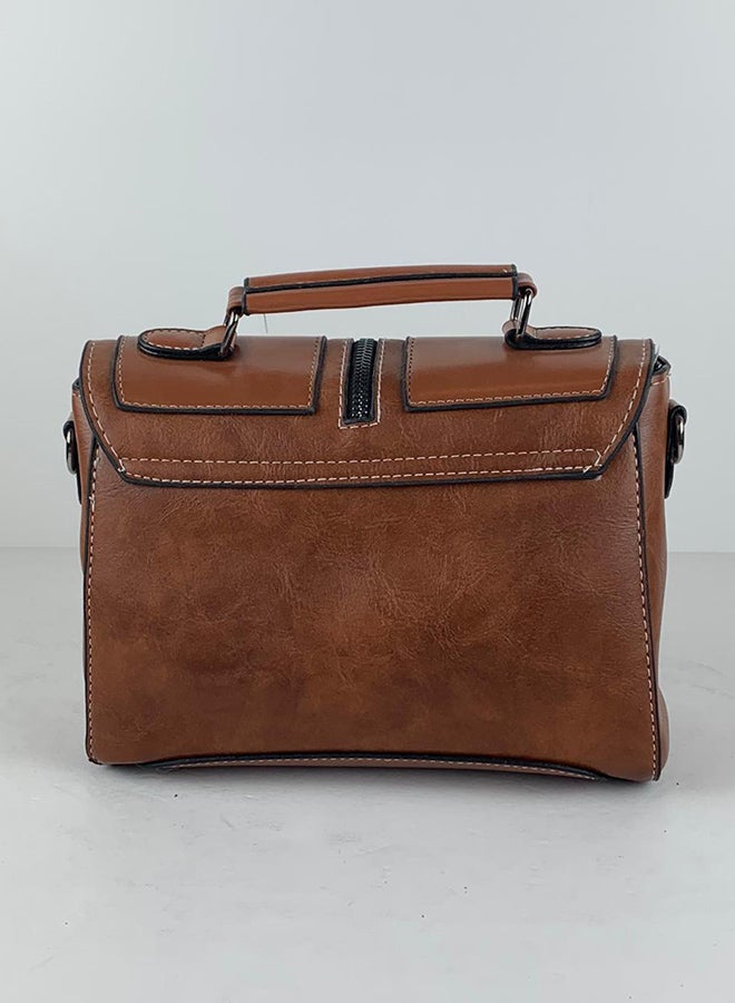 Elegant Style Satchel bag Brown