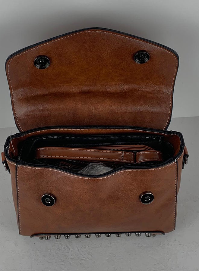 Elegant Style Satchel bag Brown