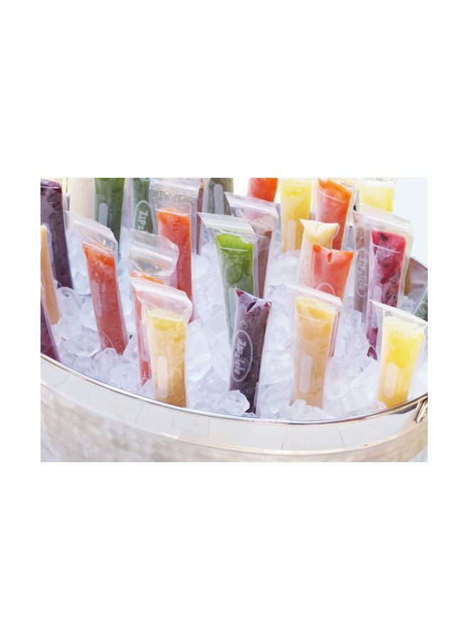 Zipzicle - 36-Piece Ice Pop Pouch Clear 8x1.5inch - Image 1