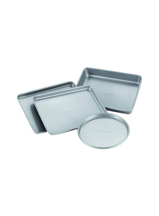 10-Piece Nonstick Bakeware Tray And Bowl Set Silver 10x7inch - v1578392969/N33604267A_1