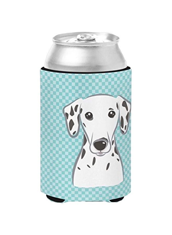 Caroline's Treasures Dalmatian Printed Beverage Hugger Blue/White 3x0.1x5inch 