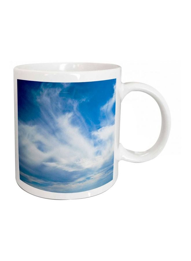 3DROSE A Walk in the Clouds Ceramic Mug White/Blue