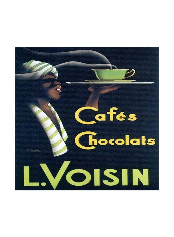 3Dروز كوب مج مطبوع عليه عبارة "Cafes Chocolats" أبيض/أسود/أصفر - Image 3