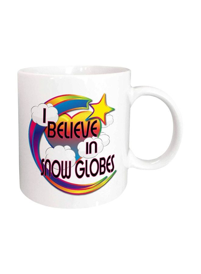 3Dروز مج سيراميك مزين بطبعة أبيض/أزرق/أصفر - Image 1