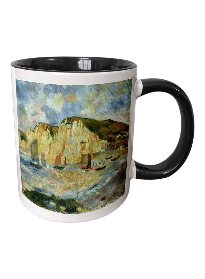3DROSE Sea And Cliffs Printed Coffee Mug Brown/Blue/Black