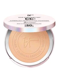IT COSMETICS CC+ Airbrush Perfecting Powder SPF 50 Medium Tan 