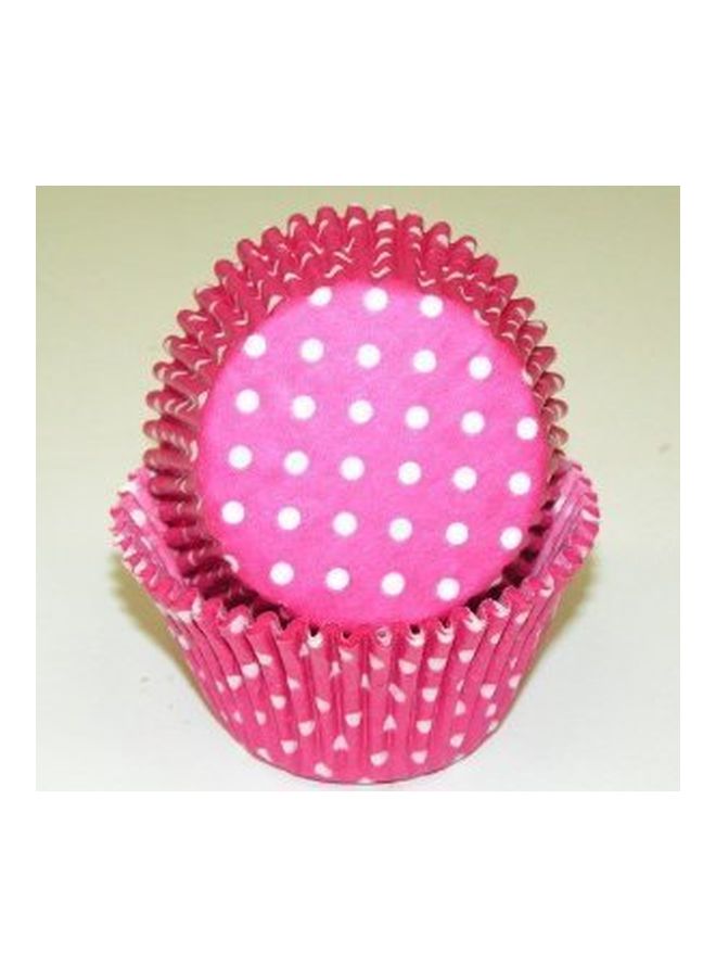 Oasis Supply 100-Piece Polka Dot Baking Cups Pink 1.8x2.5inch  - Image 2