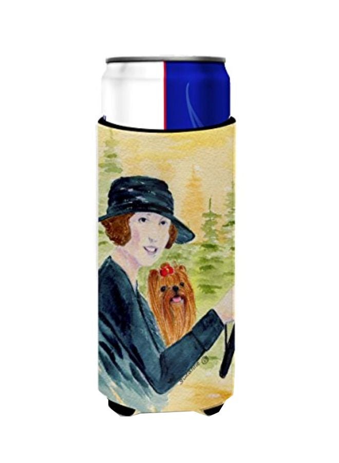 Caroline's Treasures - Driving With Her Yorkie Printed Beverage Insulators Hugger Multicolour 4x0.2x6.5inch - Image 1