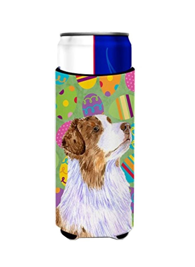 Australian Shepherd Printed Beverage Insulator Hugger Multicolour 4x0.2x6.5inch