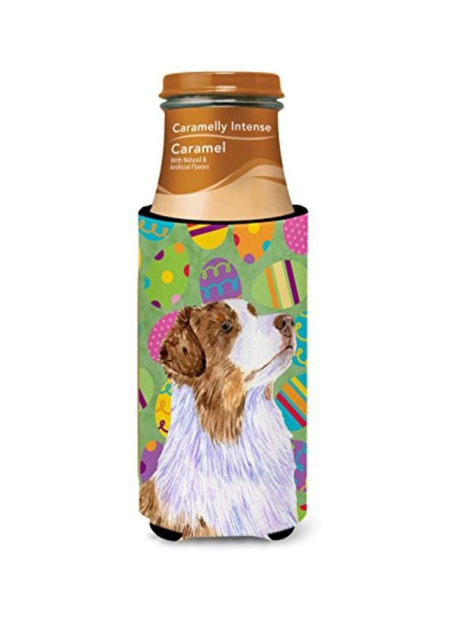 Australian Shepherd Printed Beverage Insulator Hugger Multicolour 4x0.2x6.5inch