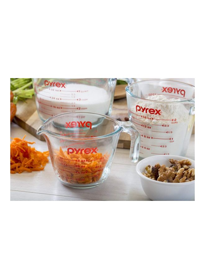 بيريكس عبوة من 3 أكواب قياس شفاف 12x10.5x4.5بوصة - Image 4