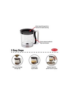 Amco 4-Piece Measuring Cups Clear/Black  - Image 2
