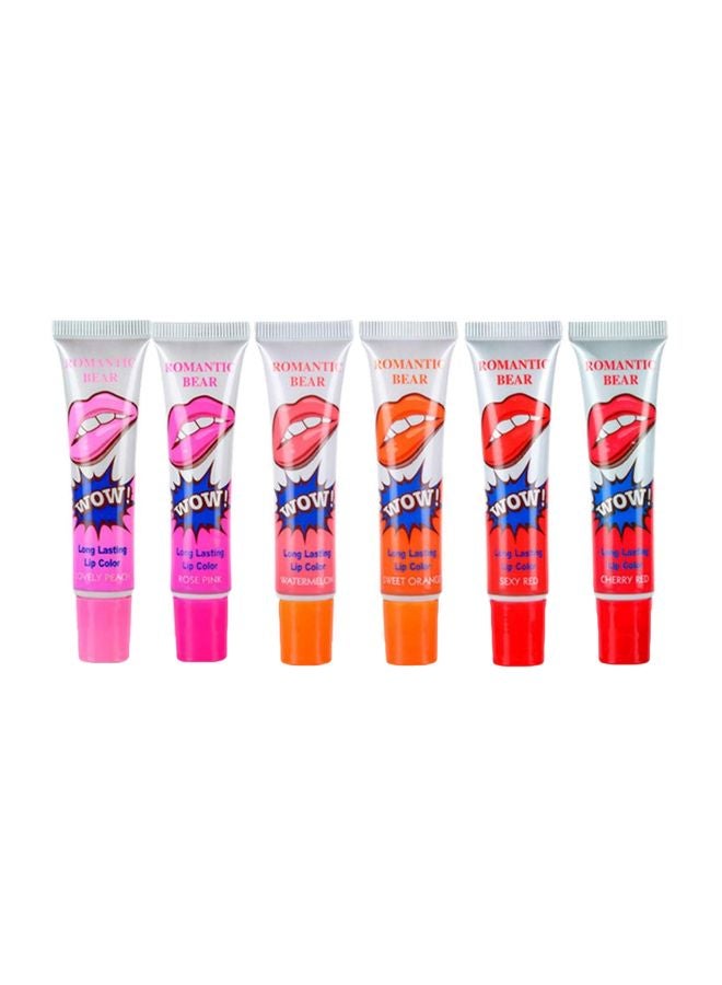 VeniCare Pack Of 6 Wow Long Lasting Lip Color Pink/Purple/Red - Image 1