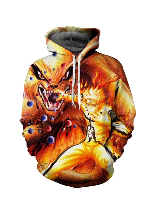 Naruto 3D Printed Hoodie Multicolour  - Image 1