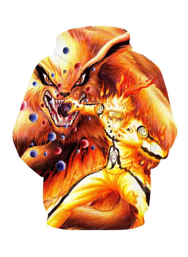 Naruto 3D Printed Hoodie Multicolour  - Image 2