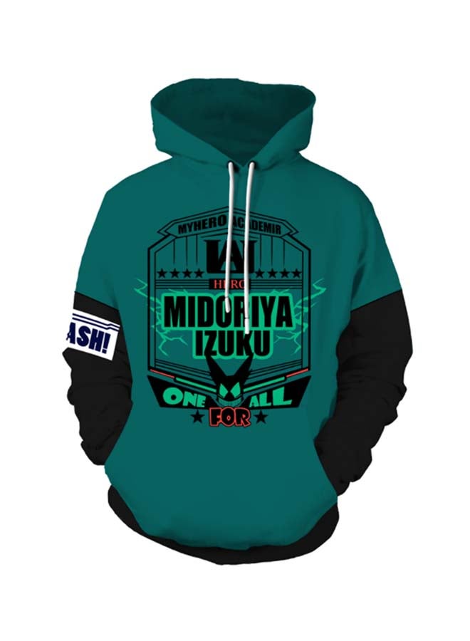 My Hero Academia 3D Digital Printed Hoodie Green - Image 1