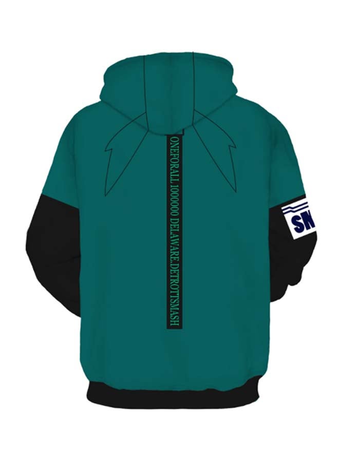 My Hero Academia 3D Digital Printed Hoodie Green - Image 2
