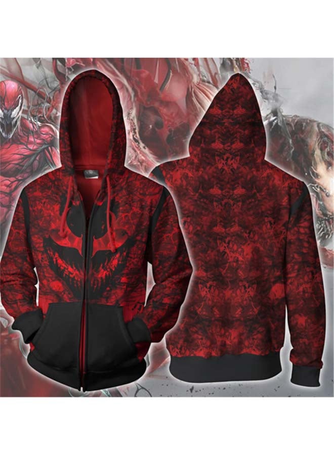 Spider-Man 3D Printed Cardigan Hoodie Red - Image 3
