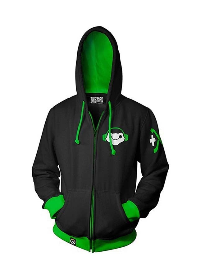 Overwatch 3D Printed Hoodie Black - Image 1