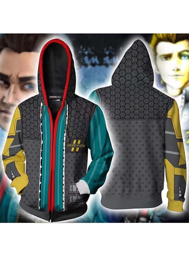 Borderlands The Trend Of Printing Fleece Hoodie Multicolour - Image 3