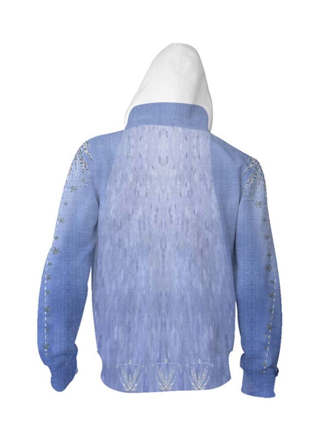 Frozen2 Tide Movement Fleece Hoodie Blue  - Image 2