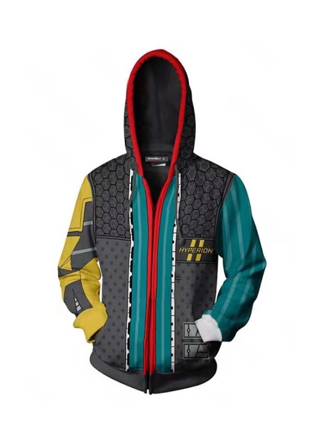 Borderlands The Trend Of Printing Fleece Hoodie Multicolour - Image 1