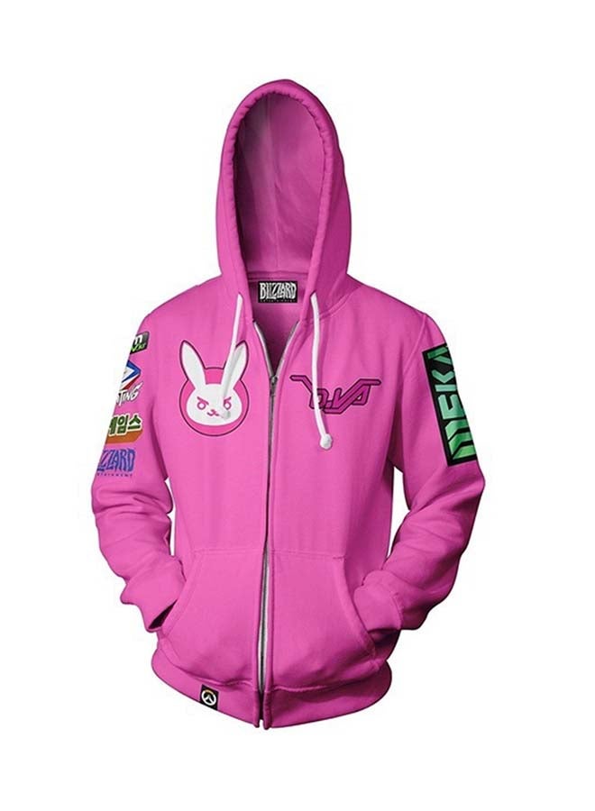 Game Over Watch Animation 3D Hoodie Pink - Image 1