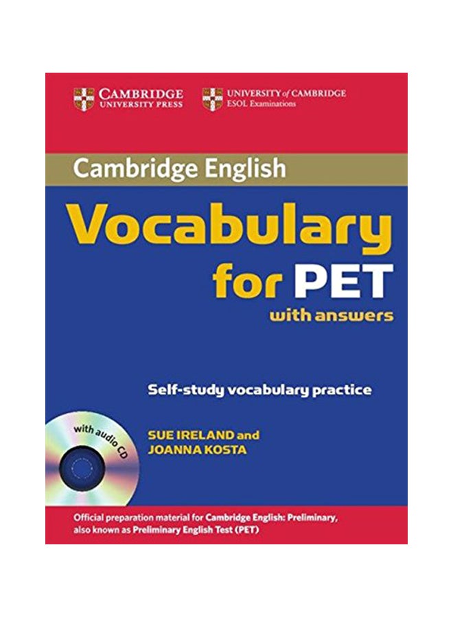 Cambridge Vocabulary for Pet Student Book with Answers and Audio CD paperback english - 39569