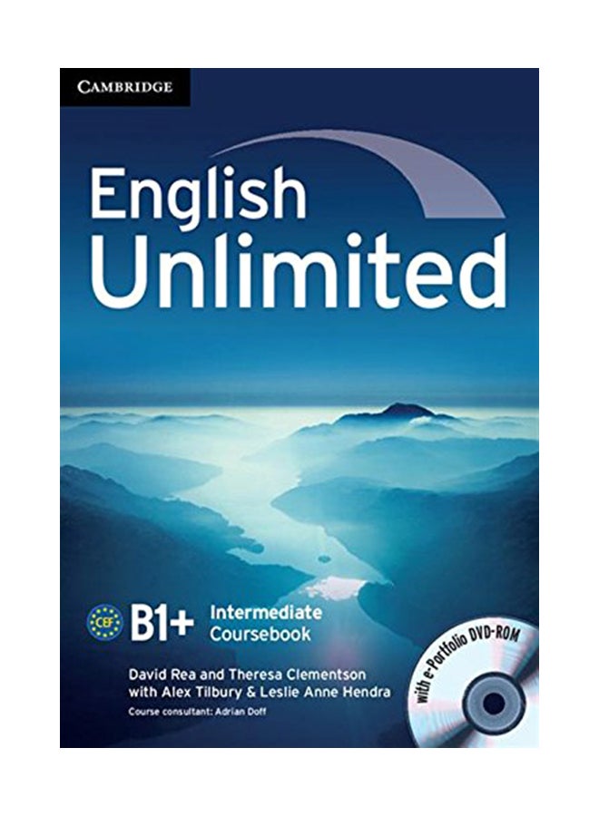 English Unlimited B1+ Intermediate Coursebook Paperback English by David Rea - 40634