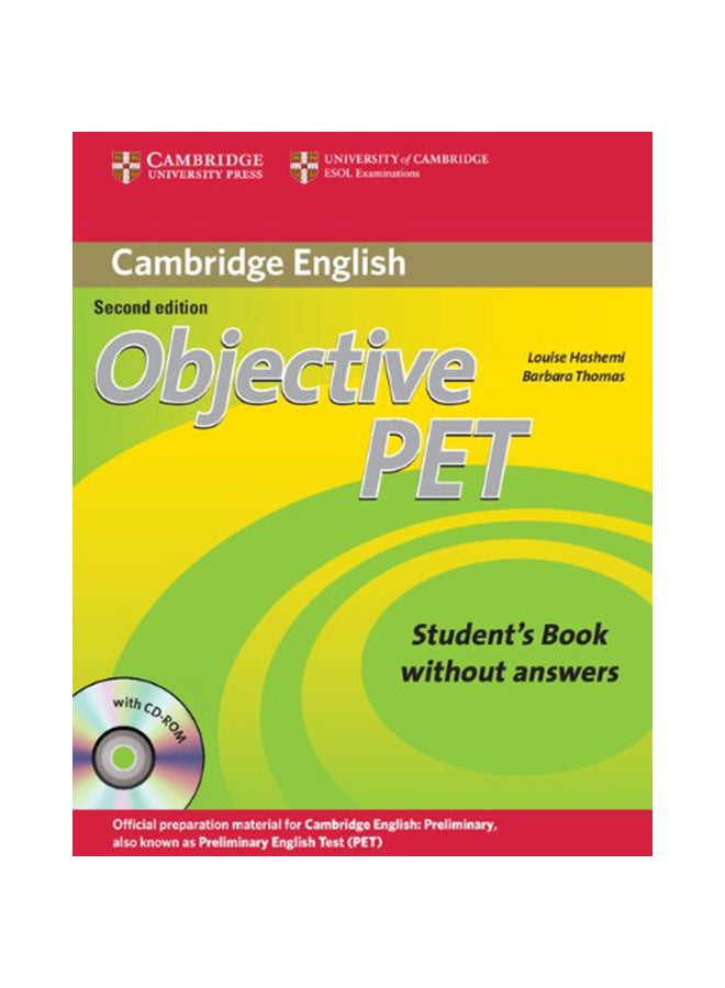 Objective PET: Student's Book Without Answers [With CDROM] paperback english - 40235